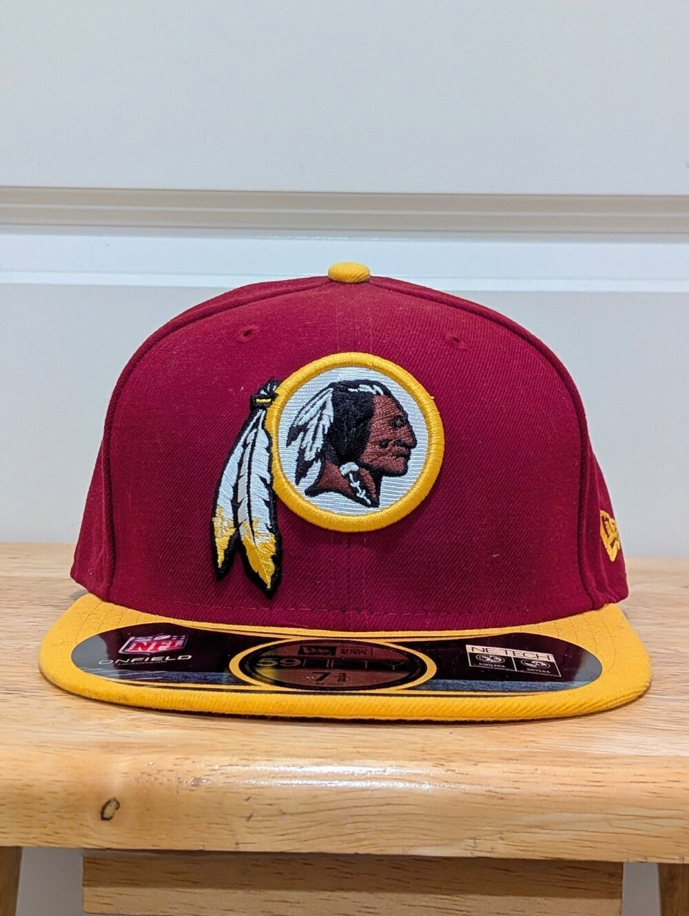 NWT New Era 7 3/8 Washington Redskins Authentic On-Field 59FIFTY Fitted Cap